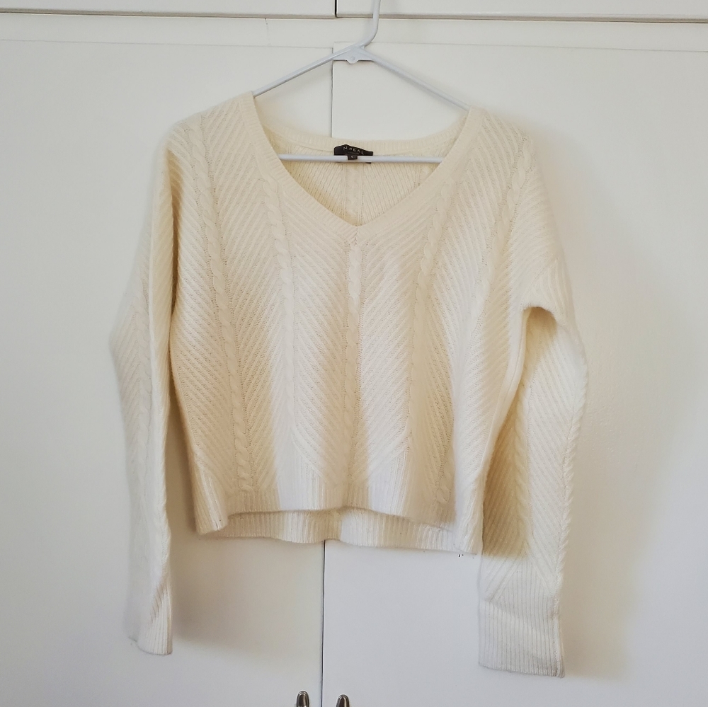 N Peal cashmere crop sweater